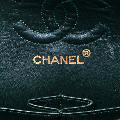 Chanel Lambskin Quilted Small Double Flap Green 8 of 11