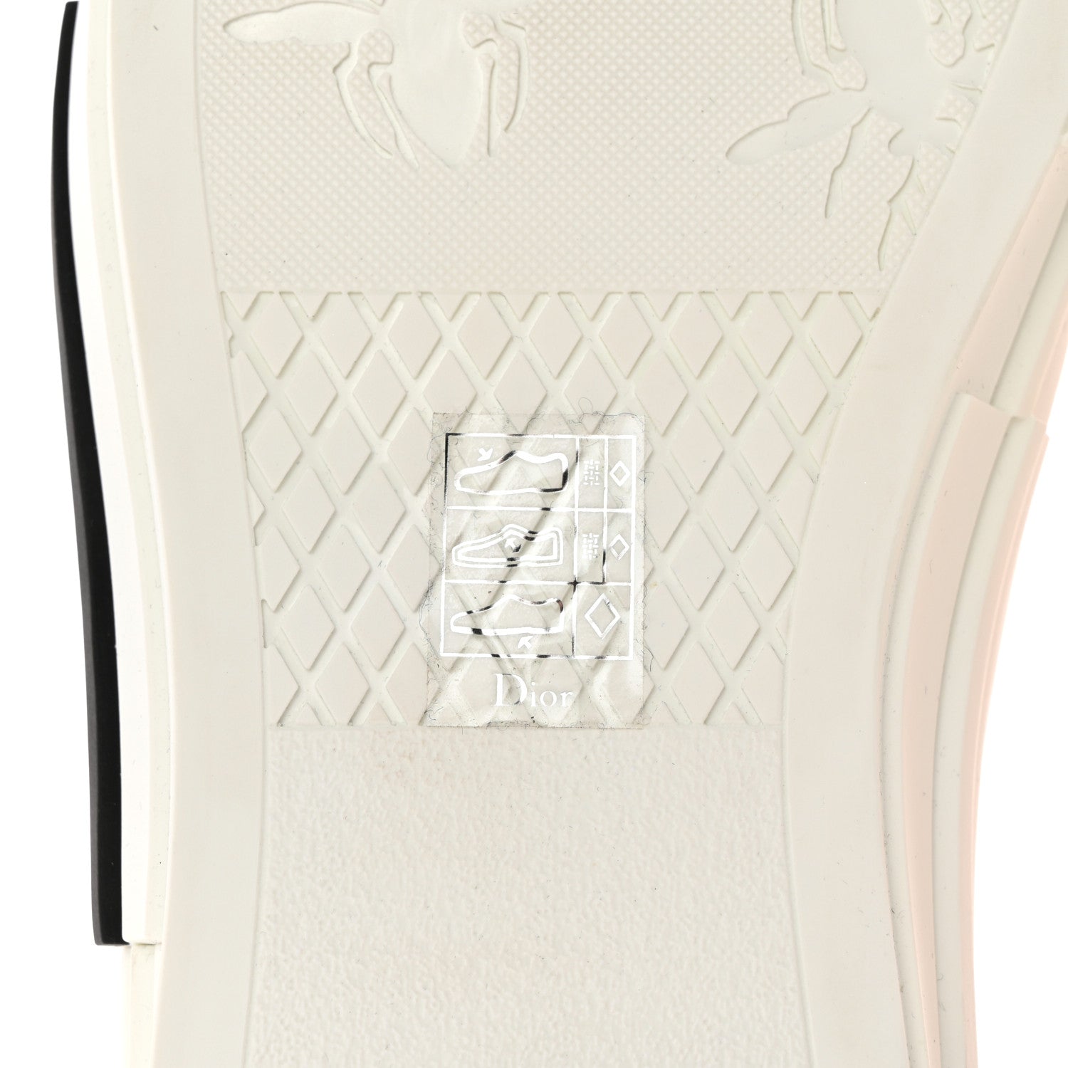Christian Dior Technical Canvas Oblique Mens B23 Low Top Sneakers 42 White Orange 7 of 13