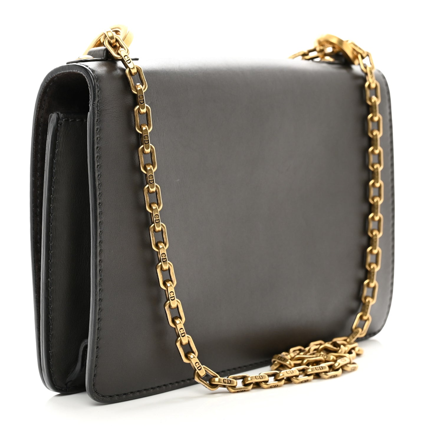 Calfskin Dior(e)volution Chain Flap Bag Grey