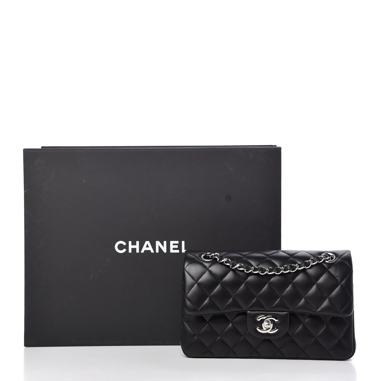Chanel Lambskin Quilted Small Double Flap Black 10 of 10