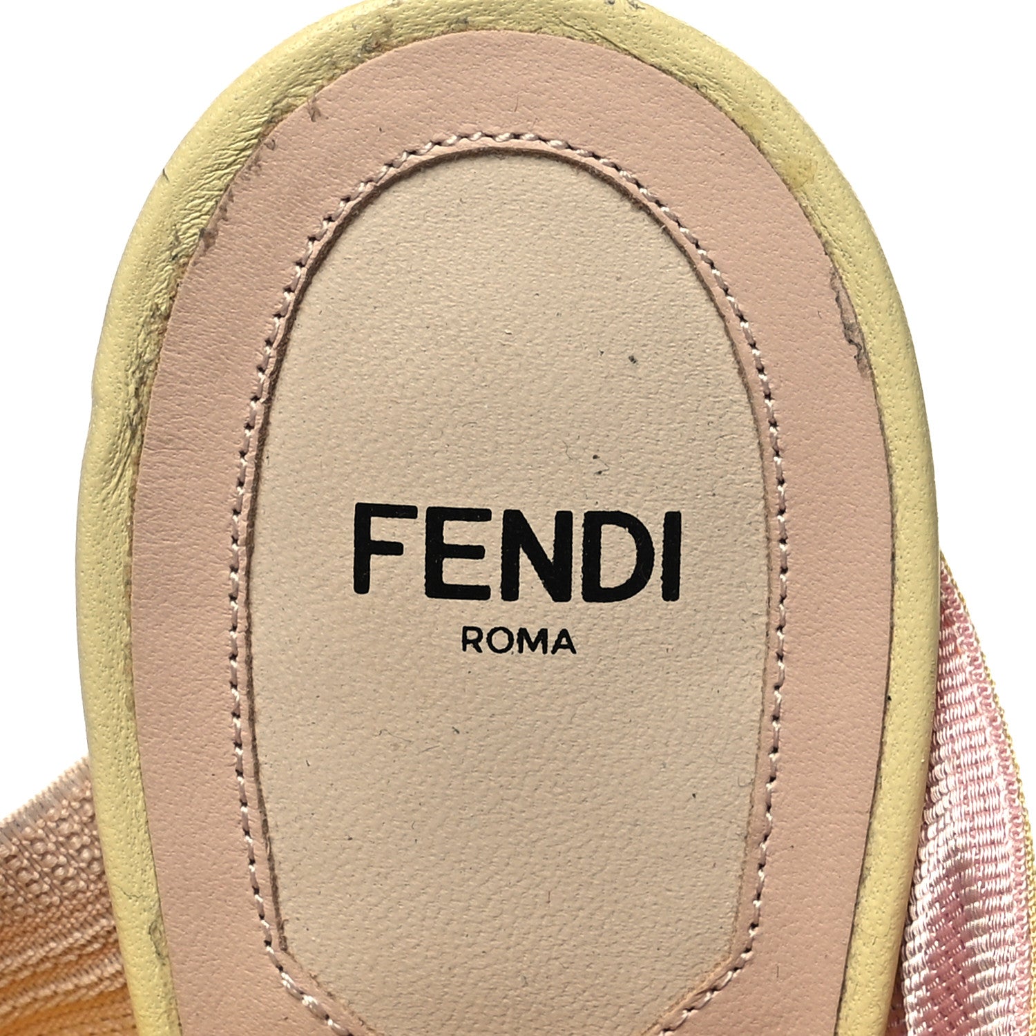 Fendi Technical Mesh FF Beaded Colibri 85mm Slingback Pumps 39 Multicolor 7 of 8