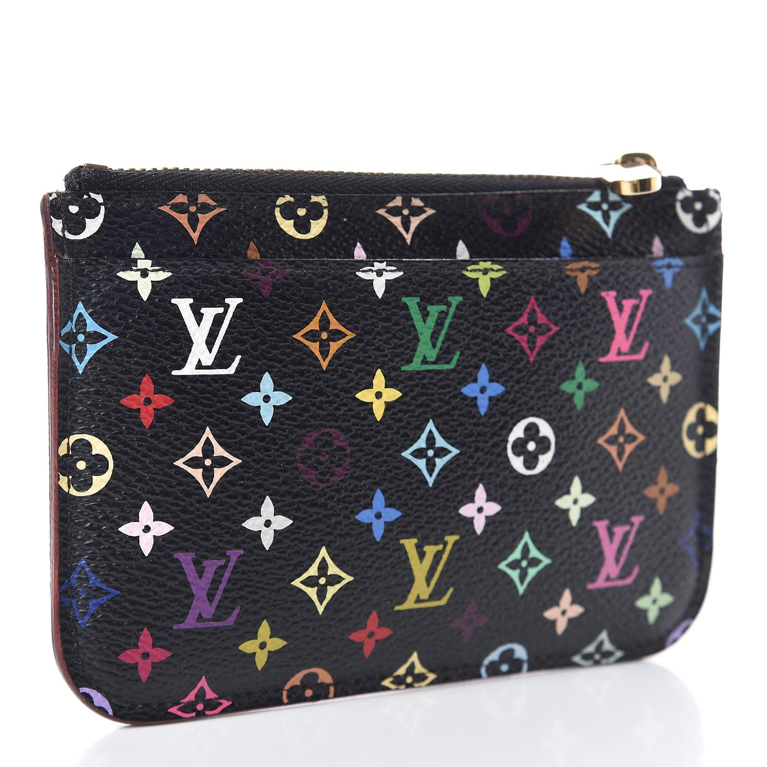 Louis Vuitton Monogram Multicolor Key Pouch Black Grenade 3 of 6