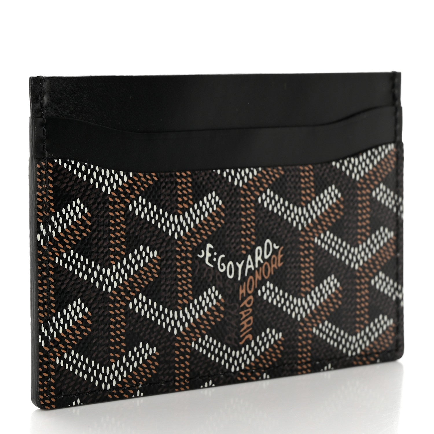 Goyard Goyardine Saint Sulpice Card Holder Black 3 of 8