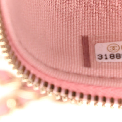 Chanel Caviar Quilted Small Vanity Case With Chain Pink 9 of 9