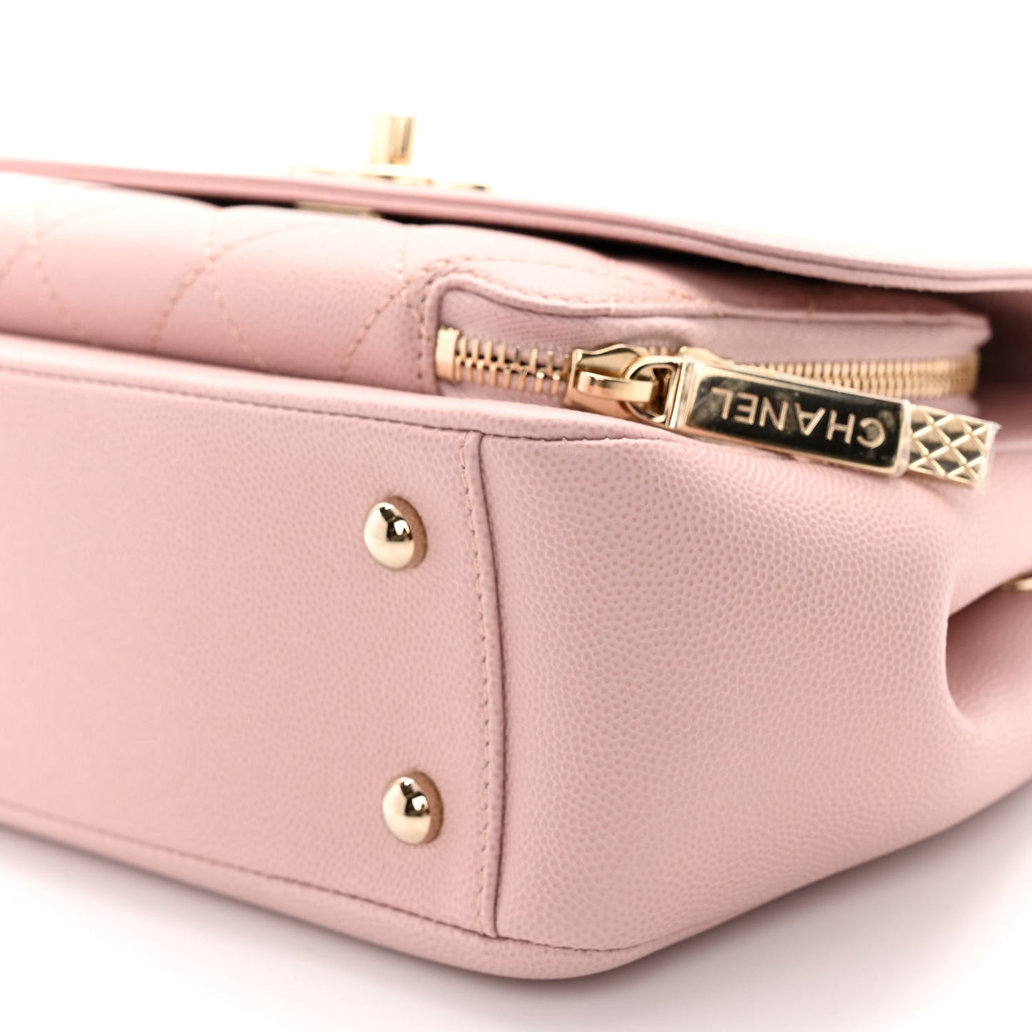 Caviar Quilted Medium Business Affinity Flap Light Pink