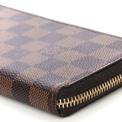 Louis Vuitton Damier Ebene Clemence Wallet Rose Ballerine 9 of 9