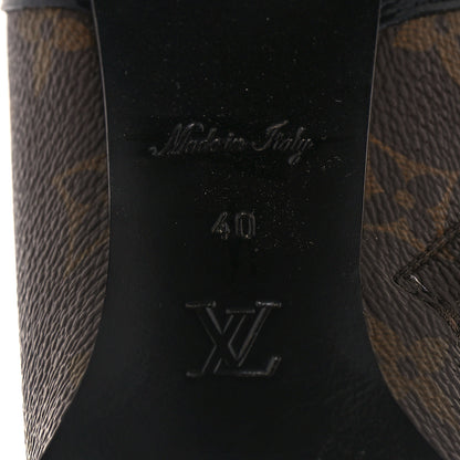 Louis Vuitton Patent Calfskin Monogram Star Trail Ankle Boots 40 Black 7 of 9