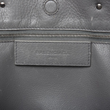 Balenciaga Veau Papier A6 Zip Around Tote Gris Acier 8 of 16