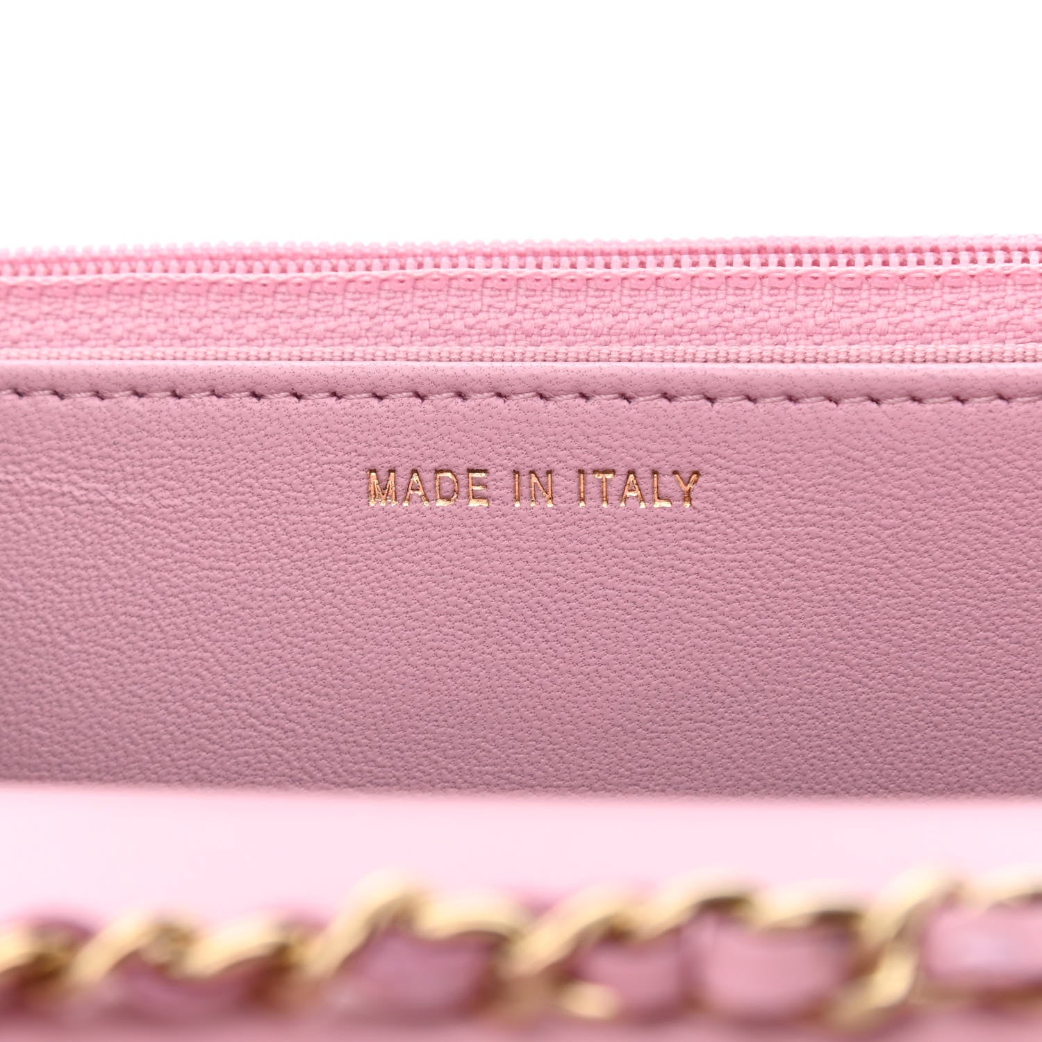 Chanel Lambskin Quilted Trendy CC Wallet On Chain WOC Pink 7 of 12