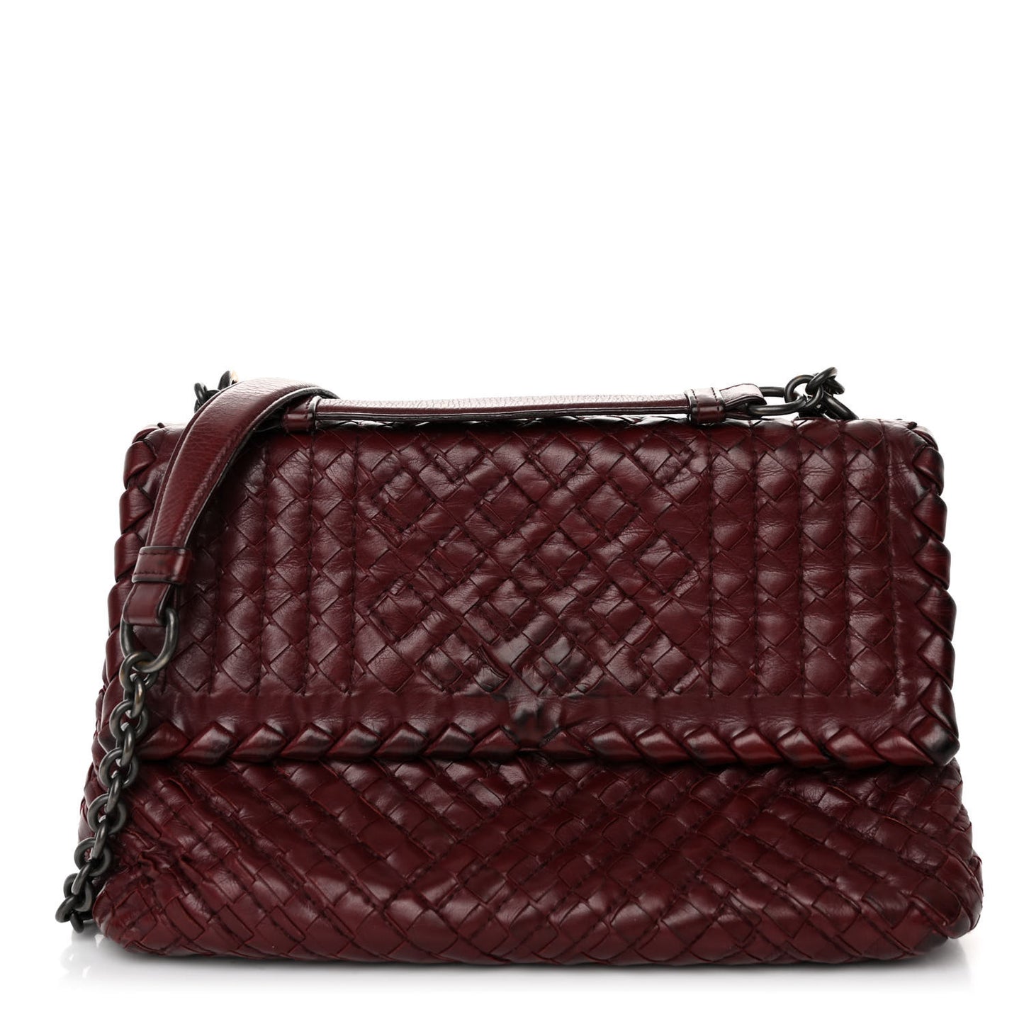 Nappa Intrecciato Stitched Small Olimpia Shoulder Bag Opera