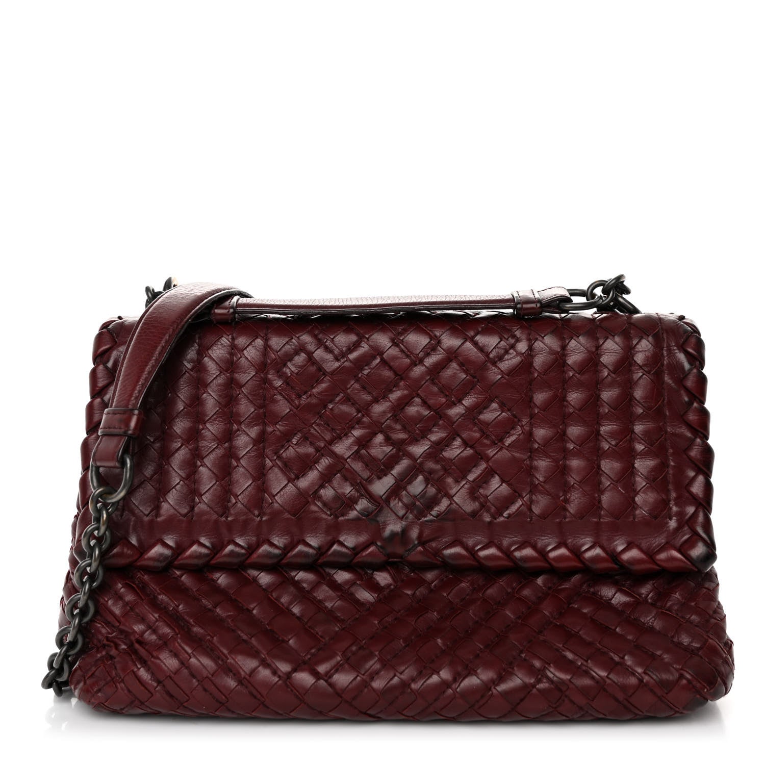 Bottega Veneta Nappa Intrecciato Stitched Small Olimpia Shoulder Bag Opera 1 of 11