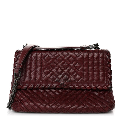 Bottega Veneta Nappa Intrecciato Stitched Small Olimpia Shoulder Bag Opera 1 of 11