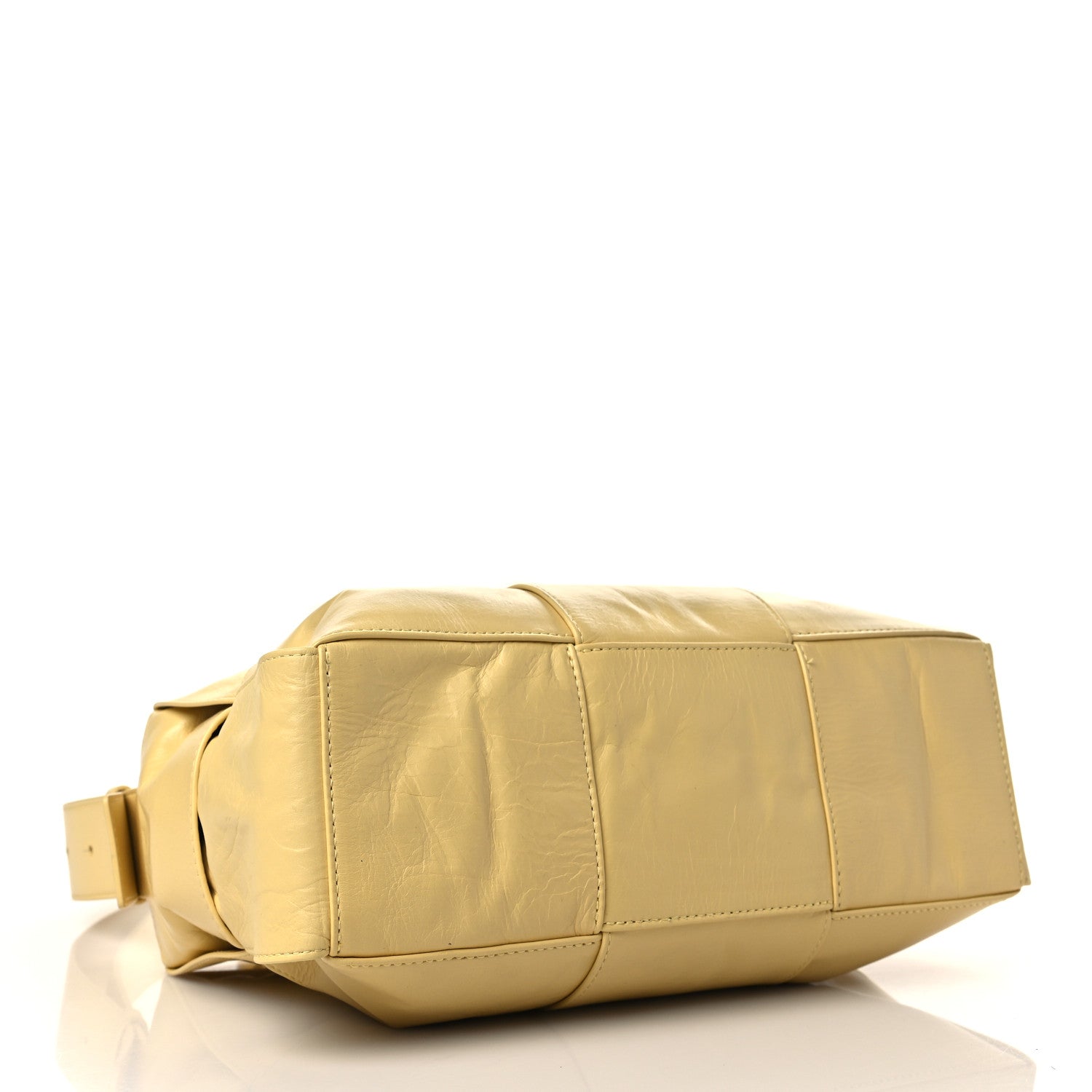 Bottega Veneta Paper Calfskin Maxi Intrecciato Arco Camera Bag Butter 3 of 5