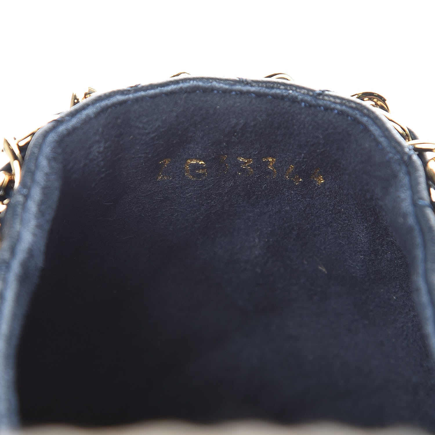 Chanel Lambskin Grosgrain Quilted CC Chain Espadrille Mules 39 Black Navy 10 of 11