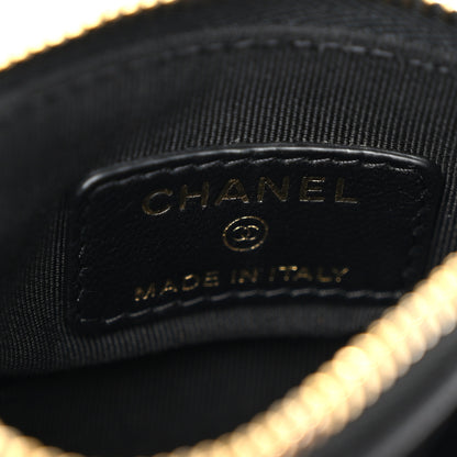 Chanel Lambskin Quilted CC Phone Holder Black 7 of 12