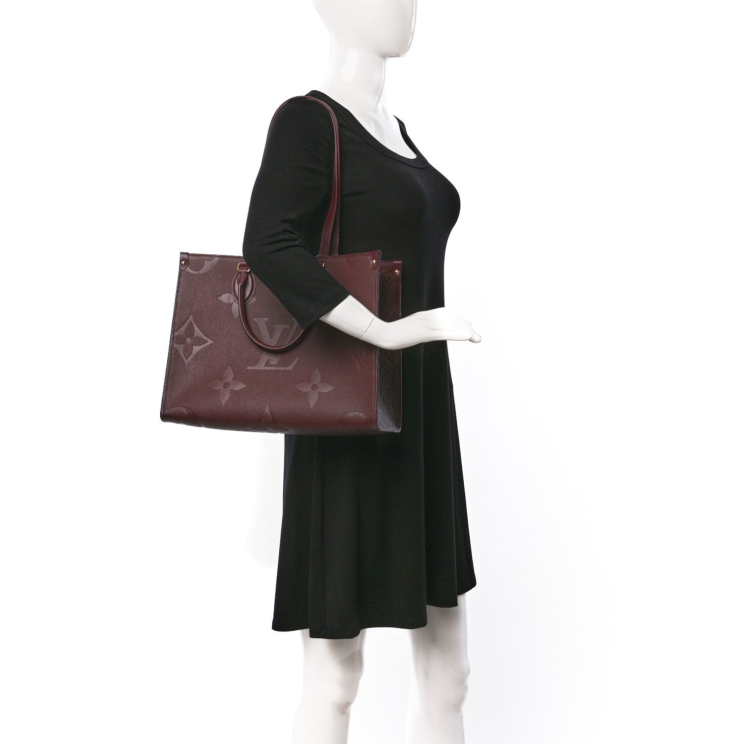 Louis Vuitton Empreinte Monogram Giant Onthego MM Wine 2 of 8