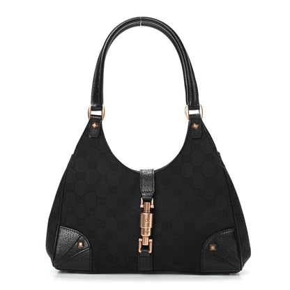 Gucci Monogram Jackie O Hobo Black 1 of 9