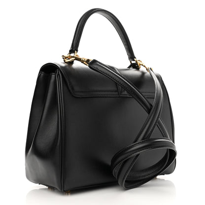 Celine Satinated Calfskin Small 16 Top Handle Bag Black 3 of 14