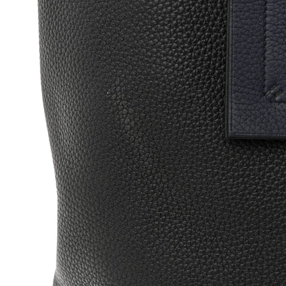 Hermes Taurillon Clemence Cabasellier 46 Black Navy Blue 10 of 10