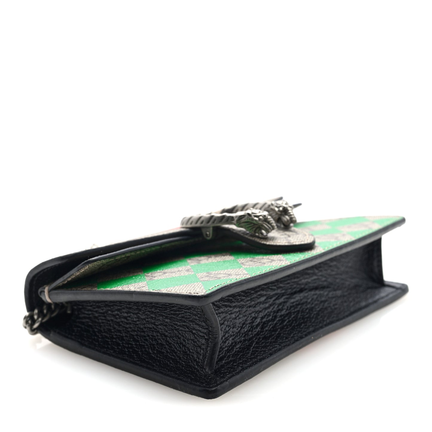 GG Supreme Monogram Equestrian Mini Dionysus Shoulder Bag Beige Ebony Multicolor Black