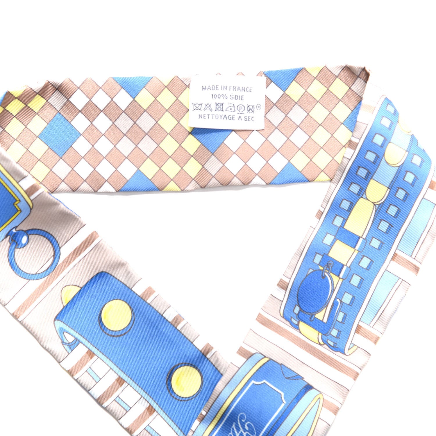 Hermes Silk Colliers De Chiens Remix Twilly 2 of 3