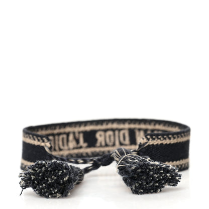 Christian Dior Woven Cotton J'Adior Friendship Bracelet Navy 3 of 3