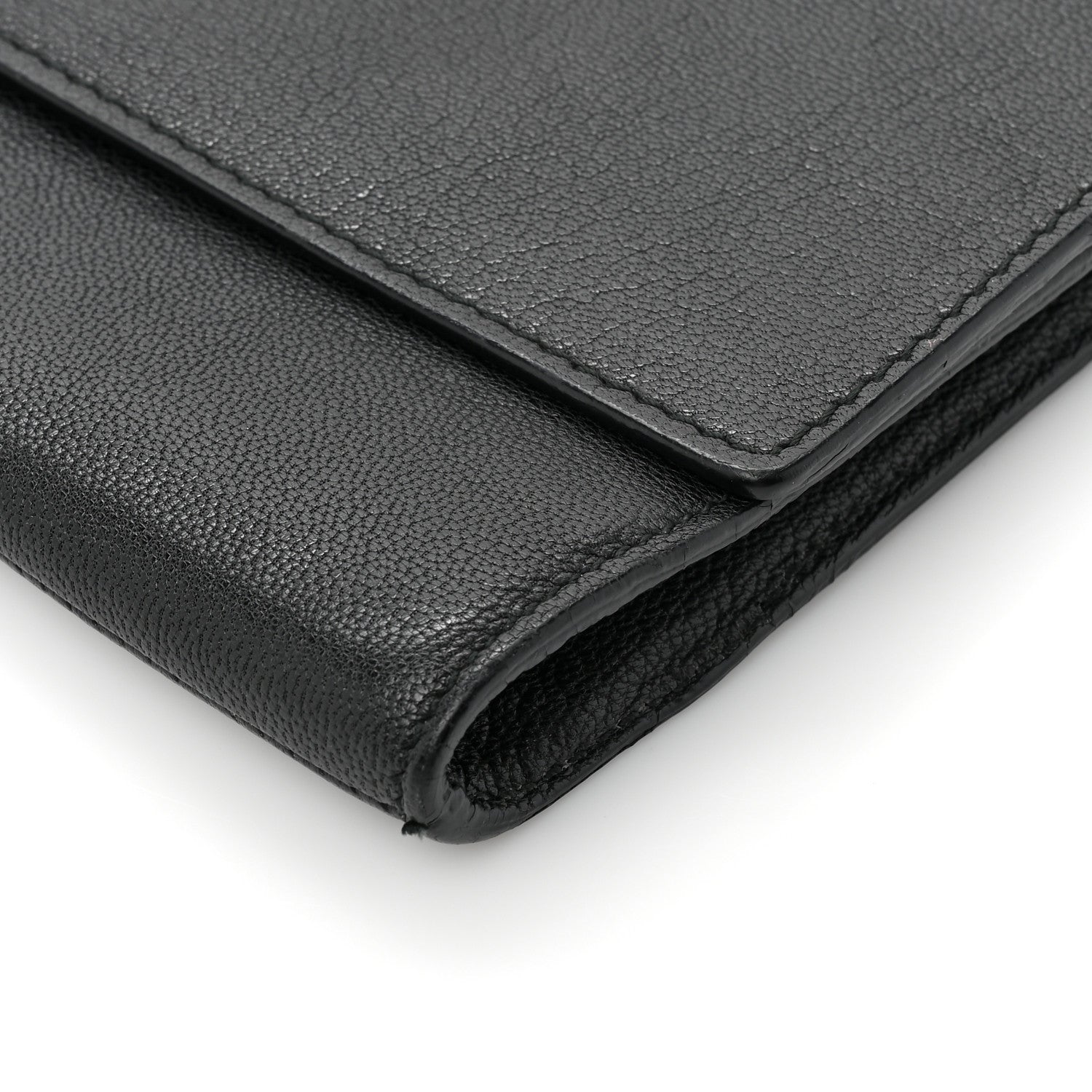 Saint Laurent Calfskin Monogram Large Belle De Jour Clutch Black 12 of 14