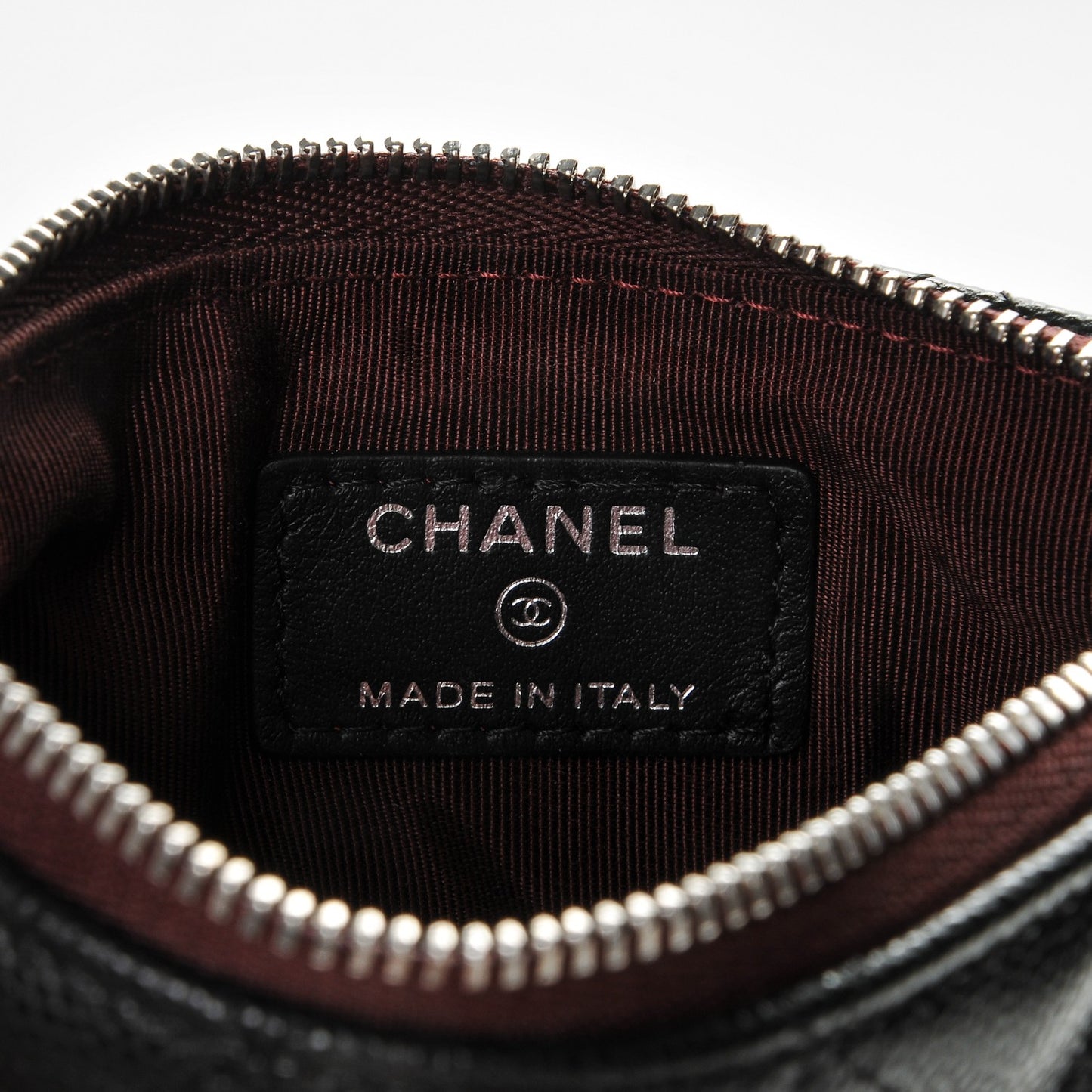 Caviar Quilted Small Cosmetic Case Black