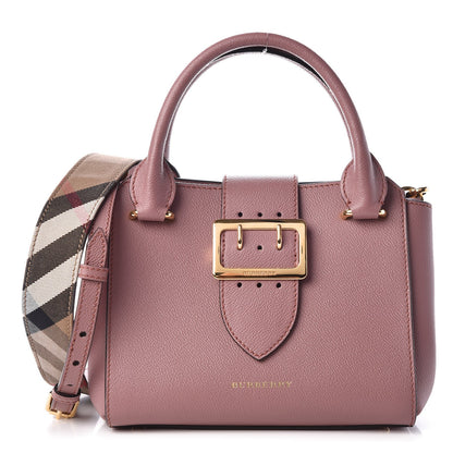 Burberry Soft Grain Calfskin Small Buckle Tote Dusty Pink 1 of 10