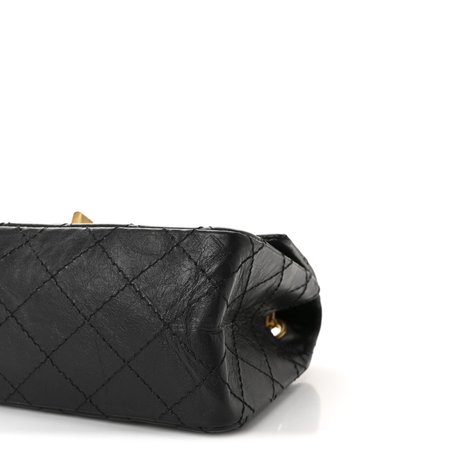 Chanel Aged Calfskin Quilted 2.55 Reissue Mini Flap Black 10 of 10