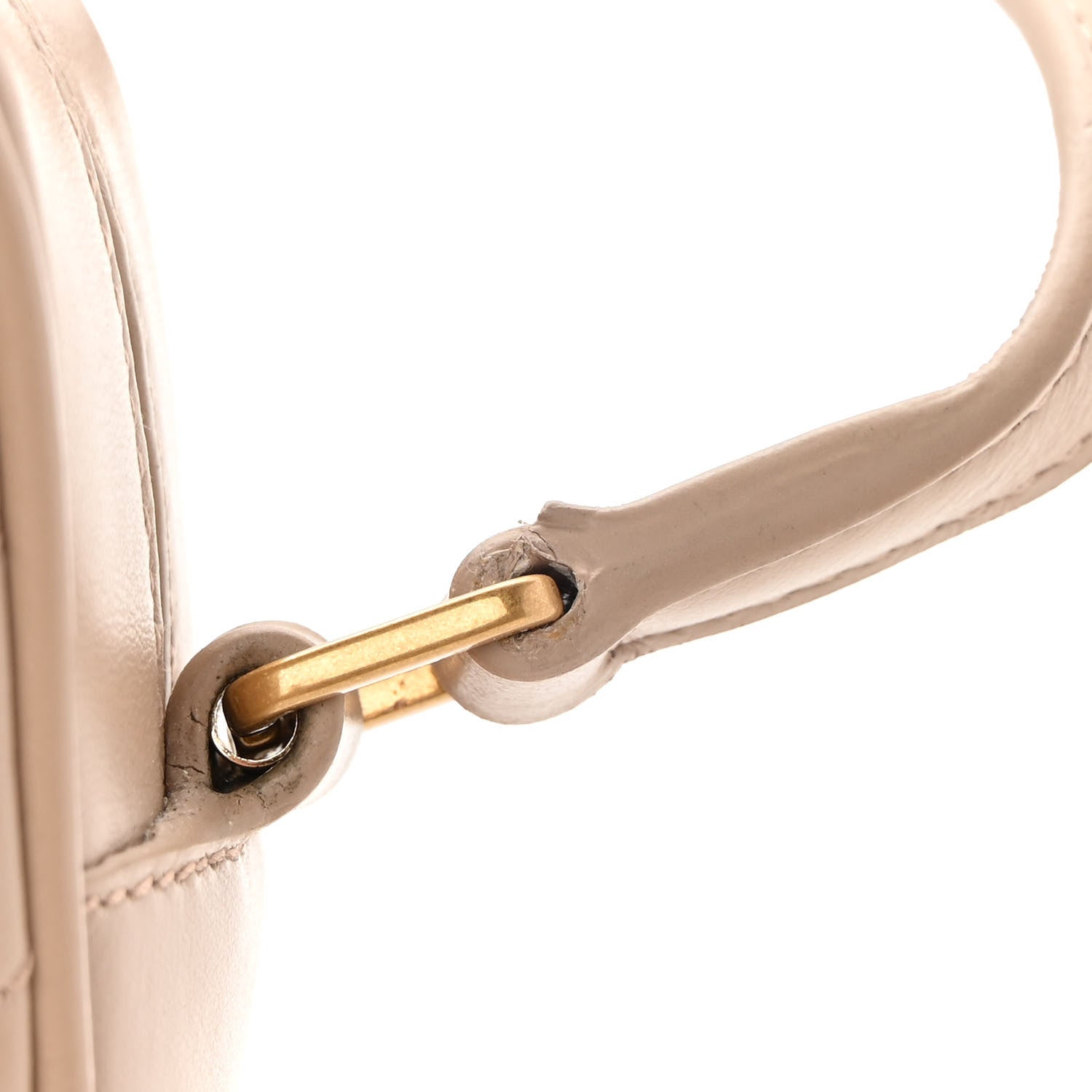 Saint Laurent Calfskin Matelasse Monogram Lou Camera Bag Dark Beige 11 of 11