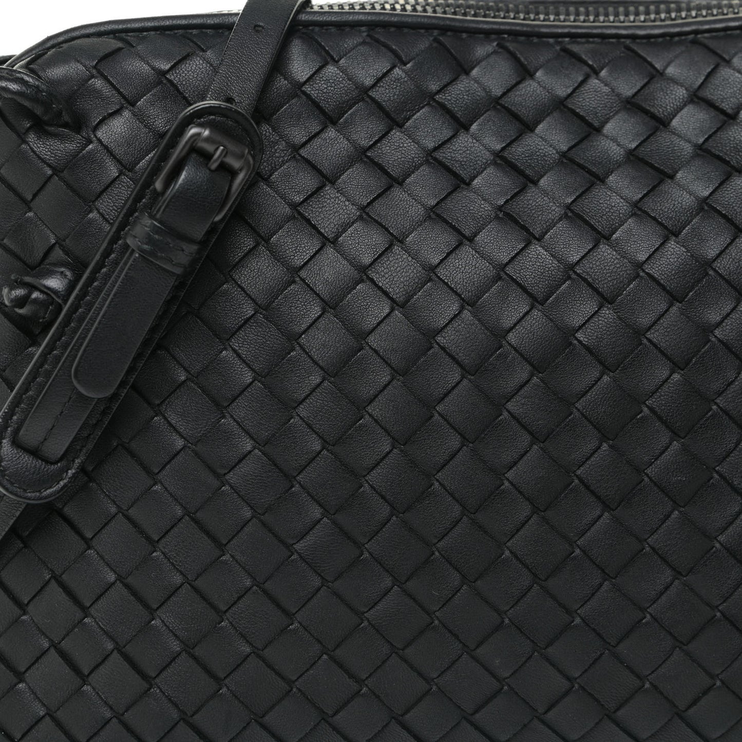 Nappa Intrecciato Nodini Bag Ebano