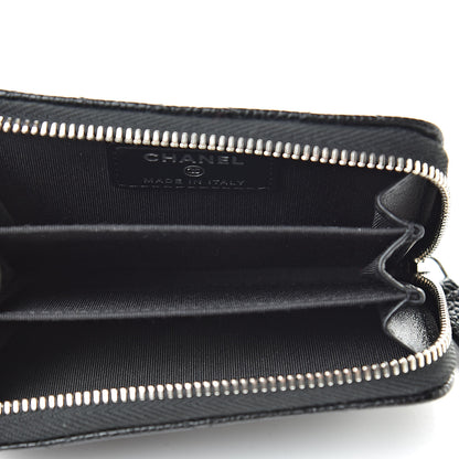 Chanel Caviar Quilted Incognito Zip Coin Purse Black 5 of 8