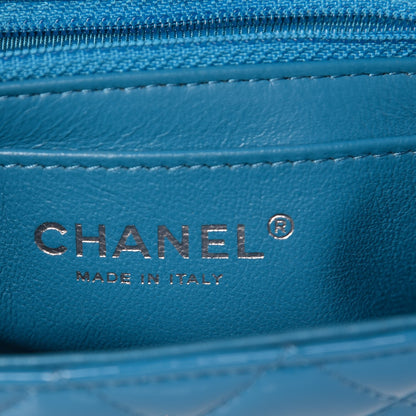Chanel Patent Quilted Mini Rectangular Flap Turquoise 6 of 8
