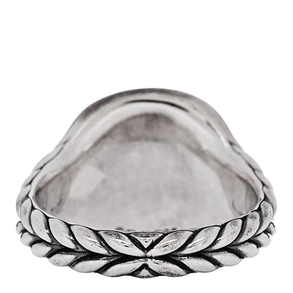 David Yurman Sterling Silver Diamond 14mm Initial K Pinky Ring 49 5 4 of 6