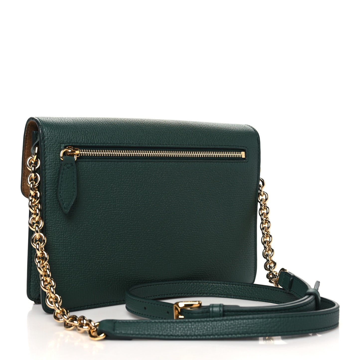 Derby Calfskin House Check Small Macken Crossbody Bag Vintage Green