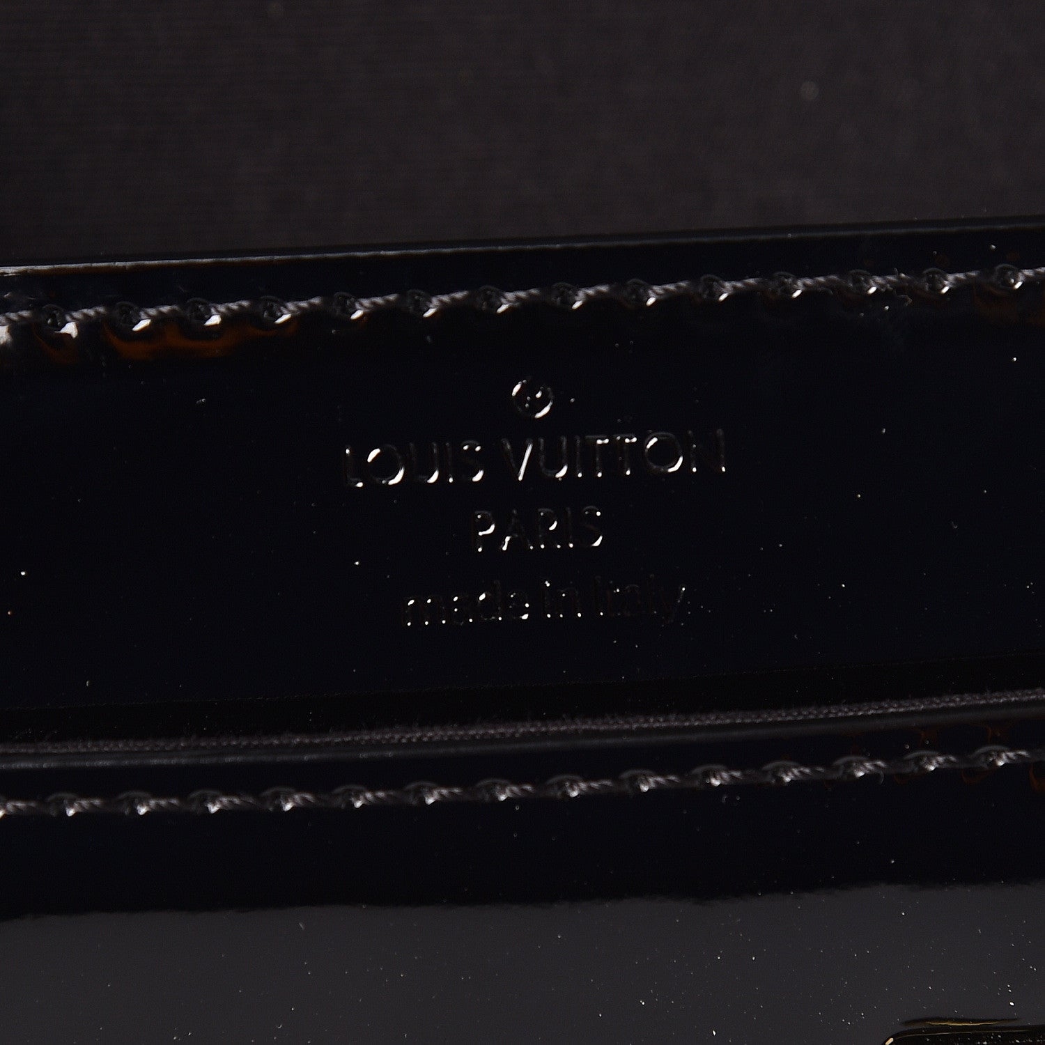 Louis Vuitton Patent Louise Clutch Black 6 of 7