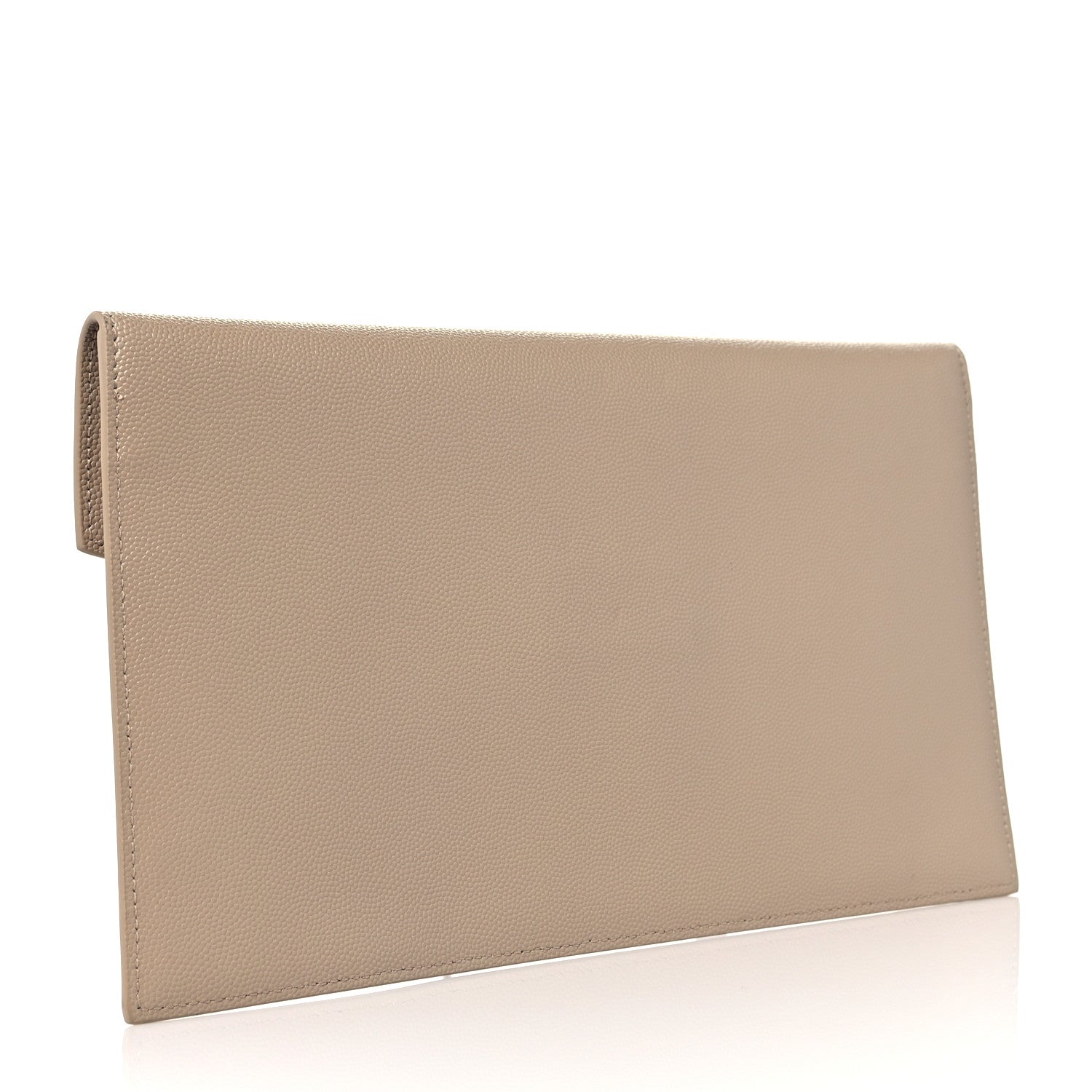 Saint Laurent Grain De Poudre Uptown Pouch Dark Beige 3 of 9