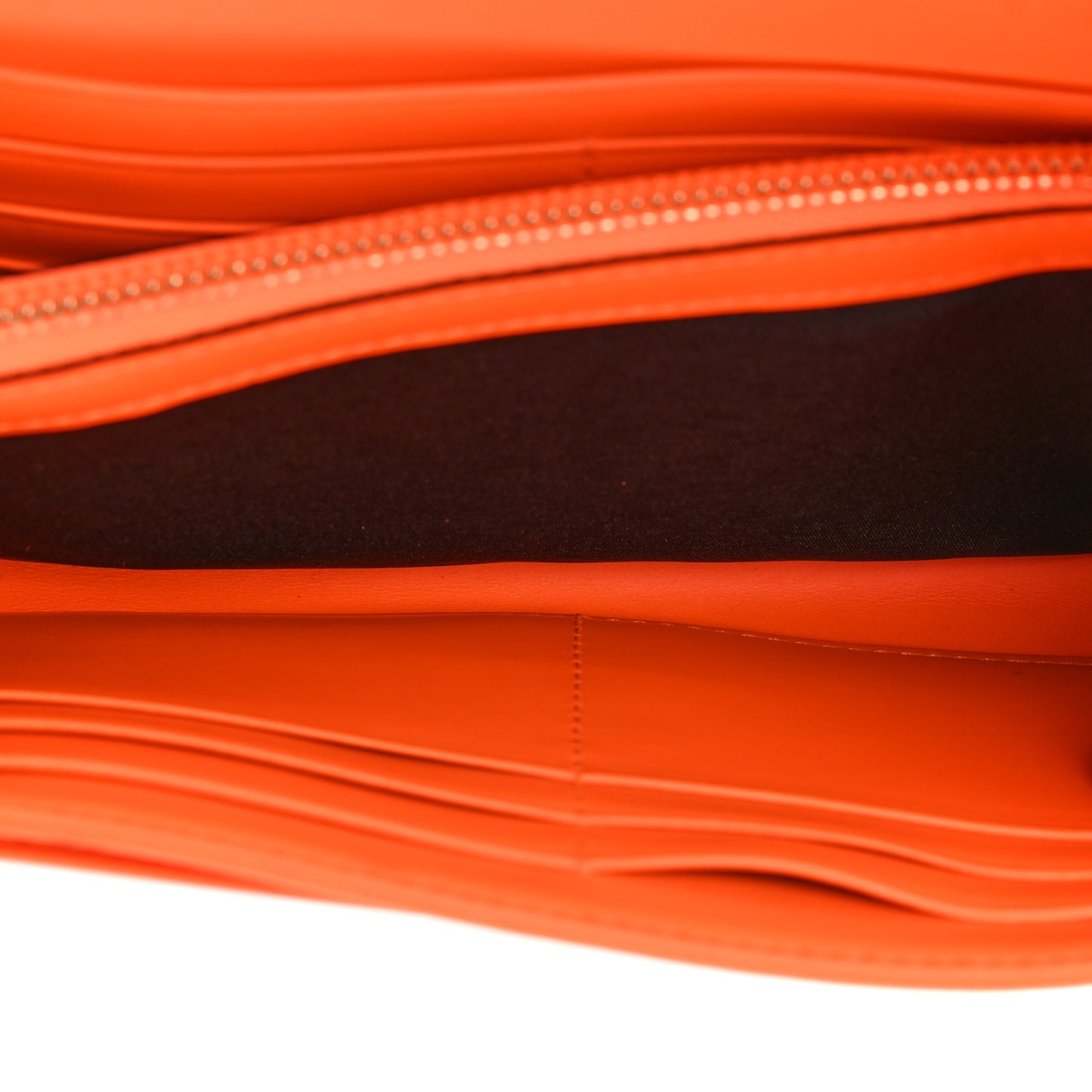 Patent Two Tone Patricia Wallet On Chain Pink Orange