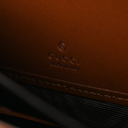Gucci GG Supreme Monogram Cuoio Toscano Zip Around Wallet Beige Ebony Cuir 6 of 7