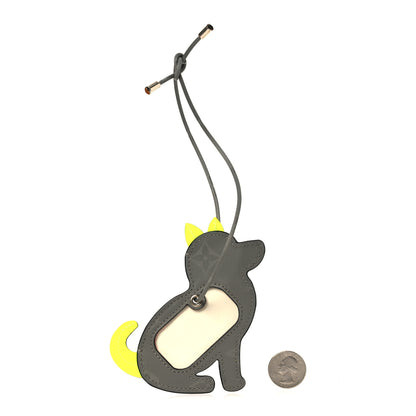 Louis Vuitton Monogram Titanium Dog Name Tag 2 of 4