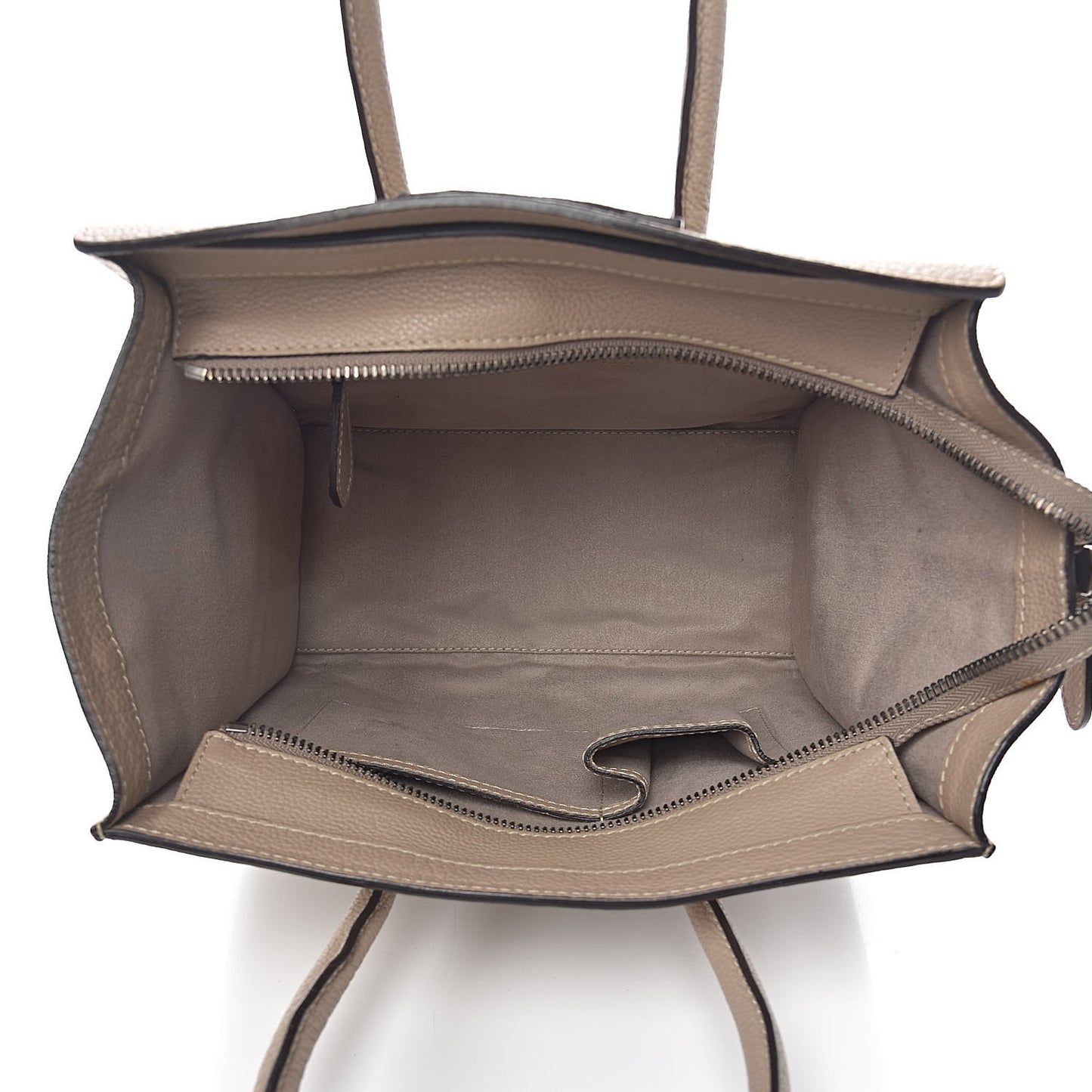 Drummed Calfskin Micro Luggage Dune