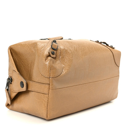 Balenciaga Agneau Classic Hardware Trousse Vanity Case Beige Nougatine 4 of 8