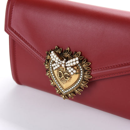 Dolce & Gabbana Agnello Vitello Devotion Belt Bag 85 34 Red 10 of 11