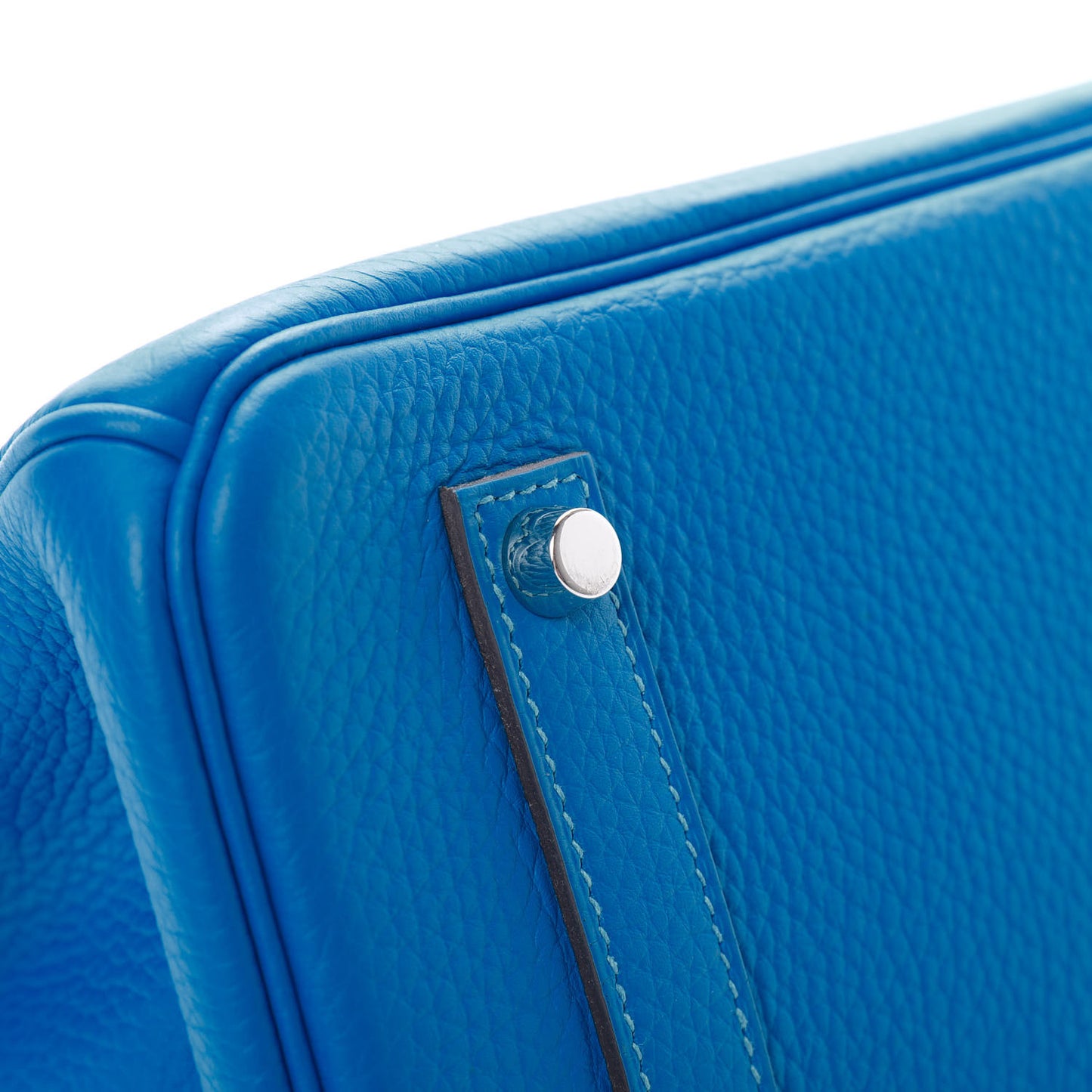 Taurillon Clemence Birkin 35 Bleu Hydra