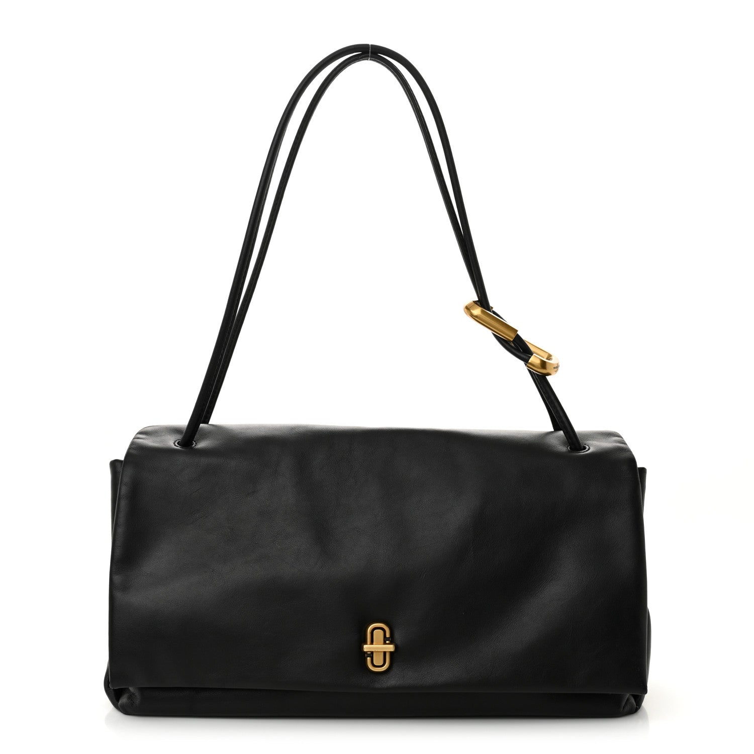 Marc Jacobs Calfskin Large Dual Shoulder Bag Black 1 of 11