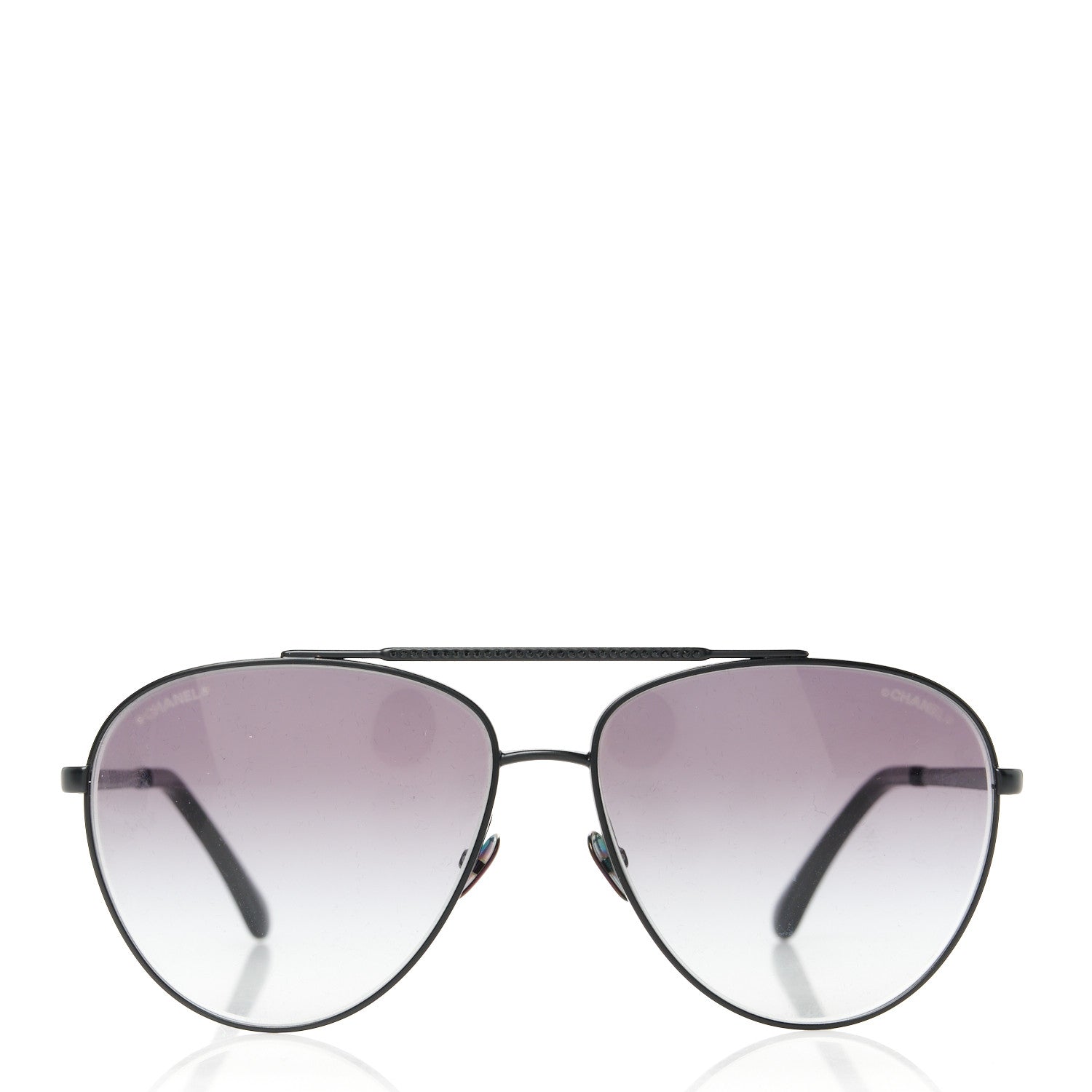 Chanel Metal Aviator Sunglasses 4279-B Black 2 of 8