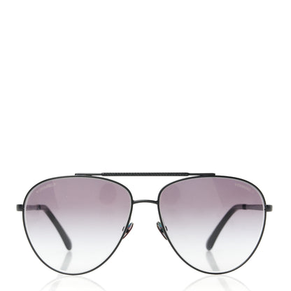 Chanel Metal Aviator Sunglasses 4279-B Black 2 of 8