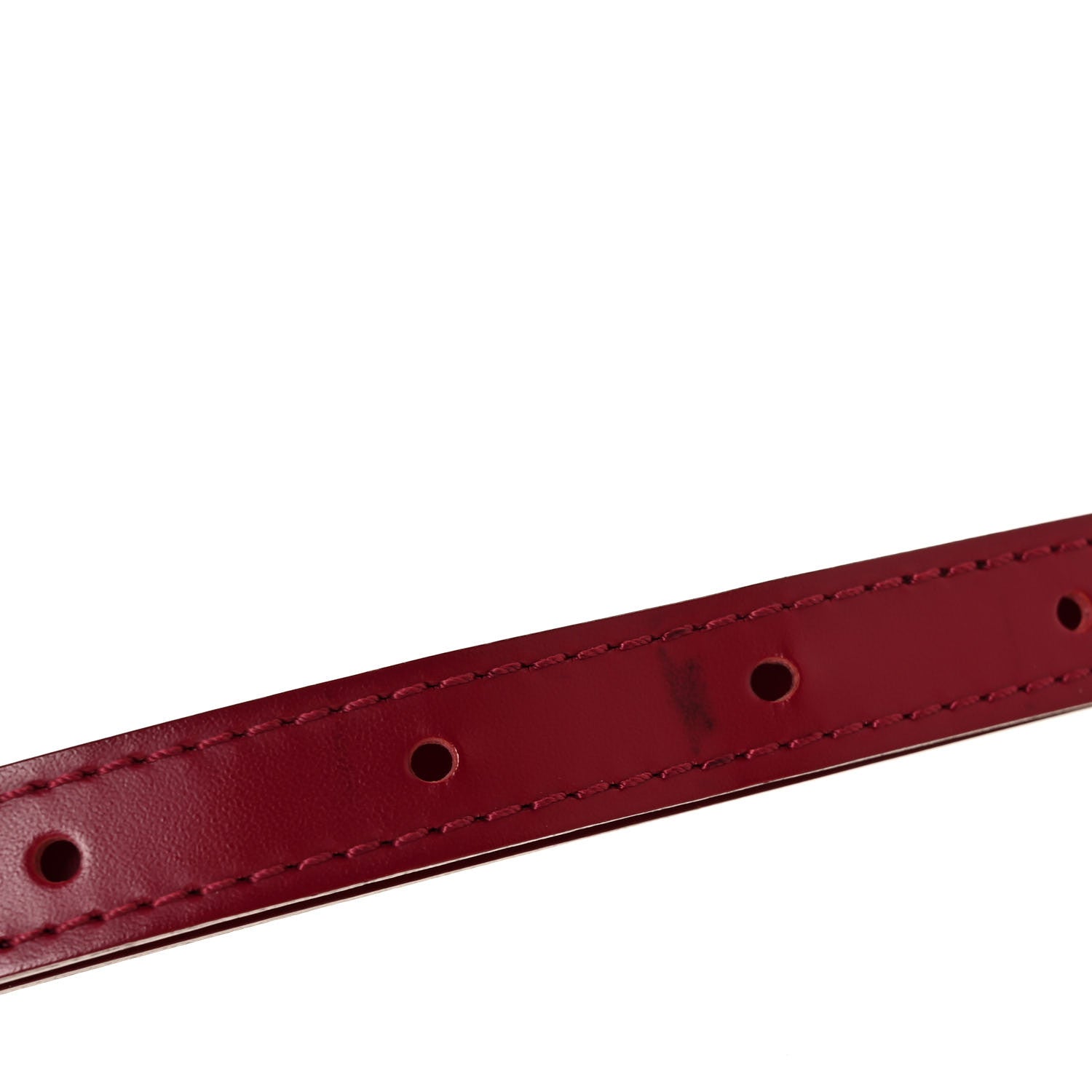 Louis Vuitton Calfskin 16mm Adjustable Shoulder Strap Red 4 of 5