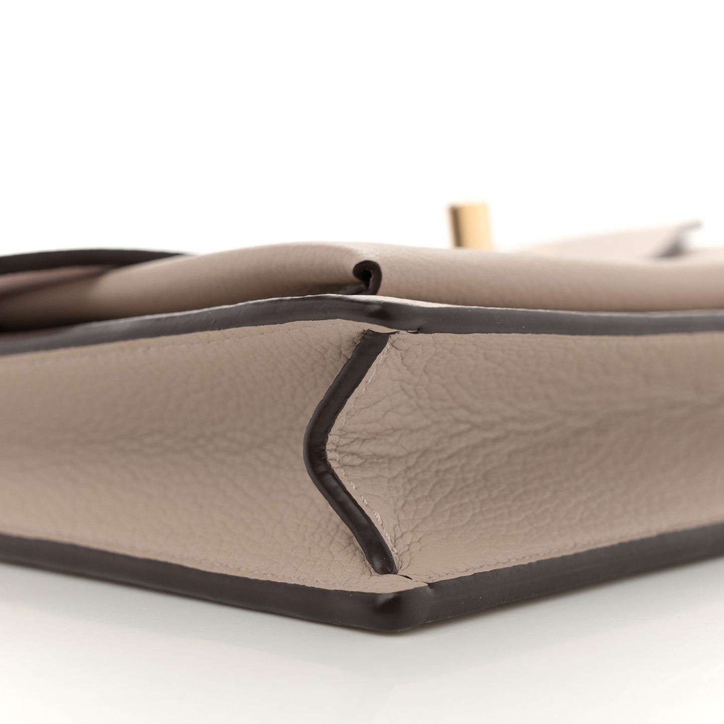 Soft Calfskin My Lockme Chain Pochette Greige